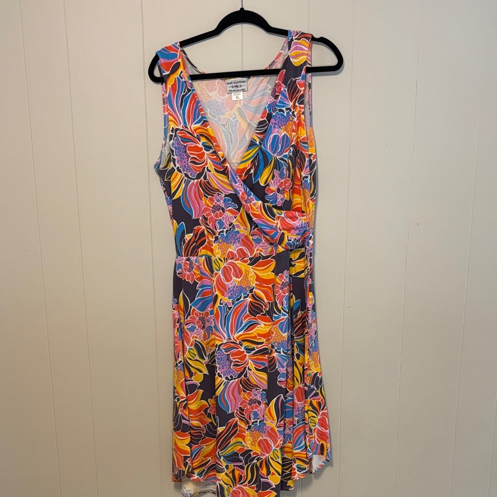 Colorful Floral Midi Dress